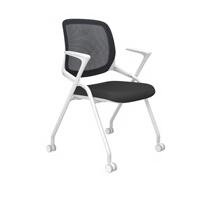 Chaise de formation empilable en maille avec roulettes et accoudoirs, pour bureau, salle de conférence, formation des étudiants, plusieurs couleurs au choix