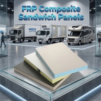 Panneaux sandwich en contreplaqué FRP XPS légers, haute résistance, isolation thermique, panneau composite pour camping-car, caravane, carrosserie de camion
