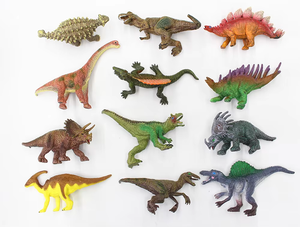 Ensemble de modèles de dinosaures réalistes en PVC écologiques, jouets éducatifs pour la petite enfance, jouets cognitifs, figurines d'animaux en résine - Product Image 3