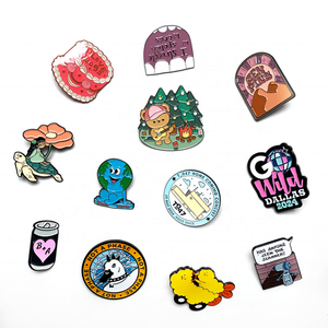 Pins métalliques personnalisés pour vêtements, Nouveauté Mode, Pins métalliques Squelette Bouclier, Vente en gros pour Accessoires - Product Image 2