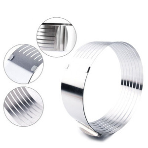 Stainless Steel Round Mousse <strong>Ring</strong> Cake <strong>Cutter</strong> and Mold Food Grade Eco-Friendly Baking Mold for Layer Cakes - Product Image 2