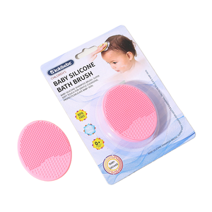 Brosse à cheveux pour nouveau-né 2025, brosse à shampooing pour bébé en silicone souple, masseur pour bébé, outil de soin du <span class=keywords><strong>cuir</strong></span> chevel pour le bain, essentiel - Product Image 1