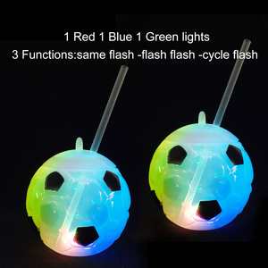 Bicchieri LED da discoteca in PET da 500 ml con cannuccia, ideali per vino ghiacciato, feste di compleanno, lauree, Capodanno, eventi all'aperto e partite di calcio a livello nazionale - Articolo caldo! - Product Image 5