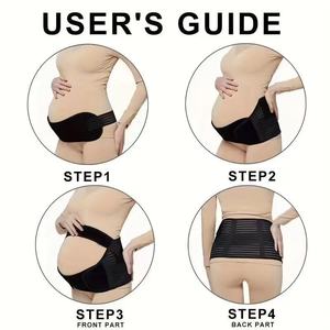 सहायक सांस लेने वाली गर्भावस्था पेल्विक माँ रैप उठाने ट्यूमर कवरेज ट्रंक तीन मातृत्व पट्टा पेट समर्थन बेल्ट - Product Image 4