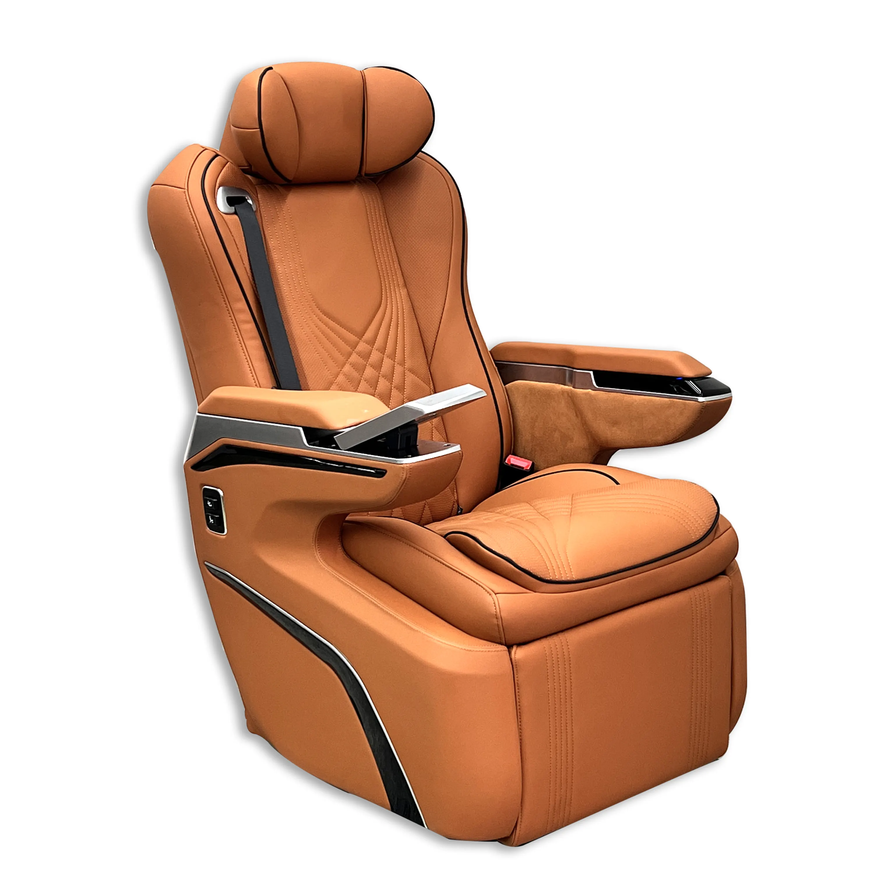 लक्जरी एयरलाइन ऑटो वैन कार सीट एयर मसाज रिक्लियर सीट के साथ मल्टीटन कैरवेल के लिए लक्जरी चमड़े की कार सीट