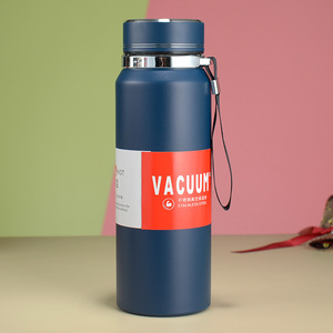 Botella de agua aislada de acero inoxidable 316 personalizada termo portátil de doble pared termos de vacío con Infusor de té/Correa - Product Image 6