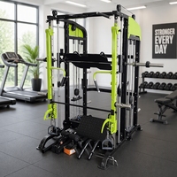 Entraîneur de câble de poulie réglable multifonctionnel de gymnastique commerciale Smith Machine équipement de gymnastique à domicile support de Squat de puissance