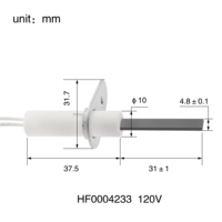 Allumeur universel en nitrure de silicium à surface chaude pour four 21D64-2