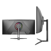 34Inch Gebogen Scherm 165Hz 4K Gaming Monitor Ultra Breed Led Va Scherm 75Hz Zakelijke Computer Desktop Pc Rgb Lcd-Scherm