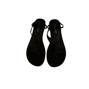Summer Black All Match <b>Beach</b> Roman <b>Shoes</b> Women Flat Retro Vacation Clip Toe fairy Style Lightweight Non slip Casual Sandals - Product Image 5
