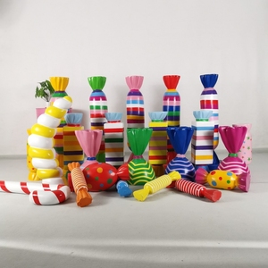 Piruleta de Resina Pintada a Mano, de Gran Tamaño, para Decoración de Fiestas y Eventos, Escultura Artística, Helado, Pastel, <span class=keywords><strong>Precio</strong></span> Económico - Product Image 5
