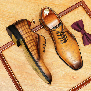 Mocasines de Hombre de Lujo Hechos a Medida en Fábrica, con Punta Cuadrada, de Cuero Vacuno Genuino, para Primavera/Verano, Zapatos de Boda Formales con Cierre de Cordones - Product Image 6