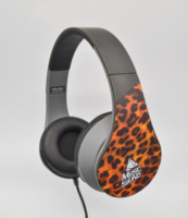 Casque filaire supra-auriculaire ajustable et extensible avec grandes oreillettes souples, interface 3,5 mm, transducteur hybride, suppression du bruit ENC, IPX7