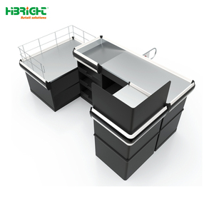 Highbright HBE-CC-223 High Quality Durable Modern Design Fashionable Appearance High Definition Screen Checkout <b>Counter</b> 2440mm - Product Image 4