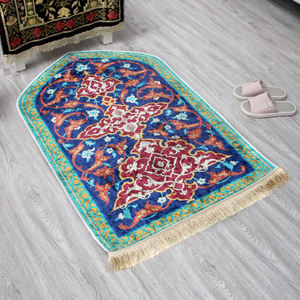 Tapis de prière musulman en polyester antidérapant avec logo imprimé personnalisé de haute qualité - Product Image 3
