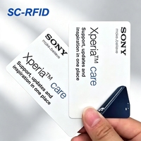 Carte intelligente NFC RFID HF 13,56 MHz en PVC programmable avec impression personnalisée pour le contrôle d'accès des entreprises et des hôtels, 100 000 cycles