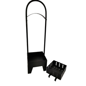 Carbón de narguile negro en cesta portátil, para uso comercial en lounge bar, camping al aire libre, accesorios para fumar shisha/chicha - Product Image 3