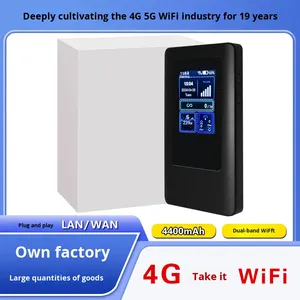 Xách tay 5g CPE Sim Card (e-SIM) Router Màn hình màu Dual Band không dây định tuyến 433Mbps cho tường lửa ngoài trời chức năng mới - Product Image 4