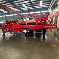 Niveleur de quai mobile, rampe de chargement portable pour camions, plateforme de chargement manuelle hydraulique en acier à haute teneur en manganèse