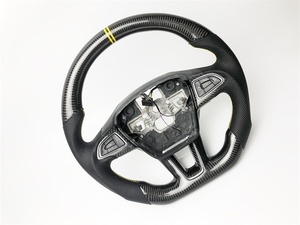 Volant de course en fibre de carbone avec marqueur de retour au centre pour Ford Focus/Escort/<span class=keywords><strong>Escape</strong></span>/Taurus - Product Image 2