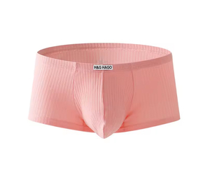 HAGO Sous-vêtements pour hommes de haute qualité, caleçons boxers en coton confortables et respirants, logo à la taille, séchage rapide, antibactériens, poche de maintien grande capacité - Product Image 3