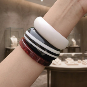 Pulsera de Resina Artesanal Vintage de Moda India para Mujer, Estilos de Arte Folclórico de Ángeles y Amor, Brazalete, Joyería al por Mayor - Product Image 1