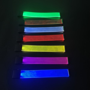 Pulseras <span class=keywords><strong>LED</strong></span> Intermitentes para Festivales, RFID, para Mujer, de Plástico+TPU, con Cambio de Color RGB, Luces de Colores, para Graduación, Ramadán, Escuela, 2 <span class=keywords><strong>LED</strong></span> - Product Image 2