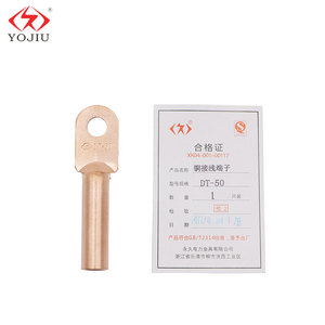 Yojiu Copper Wire Lugs DT-630 DT-800 DT-1000 Tinned Copper Terminal For Electrical Connections - Product Image 4