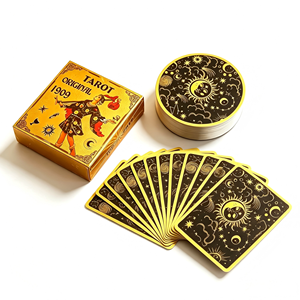 Juego de Cartas del <span class=keywords><strong>Tarot</strong></span> con Borde Dorado de 350 g/m², con Guía, Impresión Personalizada y Caja con Cierre Magnético para Kit de <span class=keywords><strong>Tarot</strong></span> de Rituales Espirituales - Product Image 3