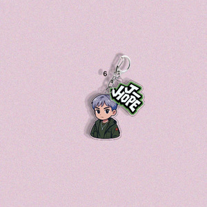 Llavero de acrílico con foto de dibujos animados de ídolos de K-pop, accesorio para mochila de la gira mundial 2026, AR <span class=keywords><strong>V</strong></span> Jimin J-hope Suga Jin - Product Image 4
