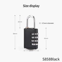 Serrure de sport étanche pour enfant, accessoire de bagage, avec mot de passe, pour tiroir, valise à roulettes de voyage
