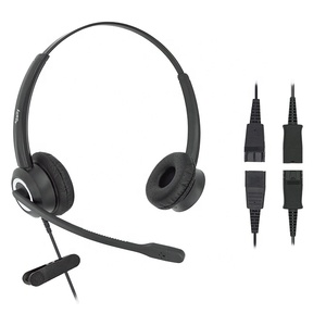 Binaural Call Center Phone <strong>Headset</strong> with Microphone <strong>Noise</strong> <strong>Cancelling</strong> - Product Image 1