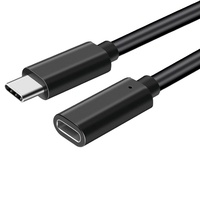 Câble d'extension USB3.1 Type-C mâle-femelle, transfert de données 10 Gbps, charge rapide PD100W 5A, 4K/60Hz, PVC écologique, cuivre pur
