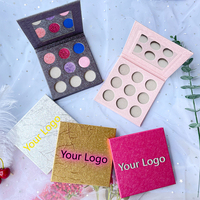 Palette de fard à paupières pigmenté, pour maquillage, privée, emballage personnalisé, vente en gros, 9 couleurs