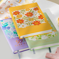 Carnet A5 relié en cuir PU, couverture rigide, pour peinture à l'huile, style littéraire, esthétique, pages vierges, pour collection de timbres de voyage
