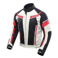 DUHAN Veste de course moto d'été pour homme Veste de protection respirante avec coussinets CE