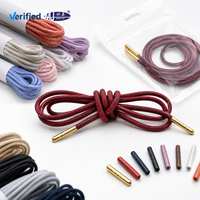 Lacets ronds cirés de qualité supérieure avec embouts métalliques, lacets de chaussures tressés durables pour baskets, bottes, chaussures habillées, couleurs personnalisées, OEM Mingjia