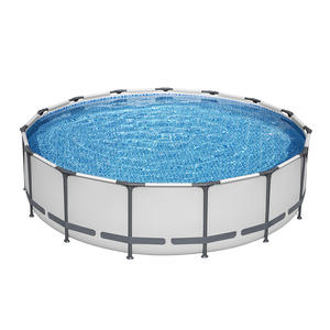 <span class=keywords><strong>Piscina</strong></span> <span class=keywords><strong>Redonda</strong></span> <span class=keywords><strong>Grande</strong></span> Bestway56488 con Marco Metálico para Familias, <span class=keywords><strong>Piscina</strong></span> Elevada y Reforzada para Adultos - Product Image 5
