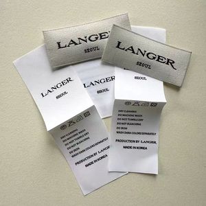 Tùy Chỉnh Mật Độ Cao 3D Logo Tag Sắt Trên Nhiệt Báo Chí Satin Kích Thước Cổ May Miter Gấp Dệt Nhãn Cho Quần Áo - Product Image 3