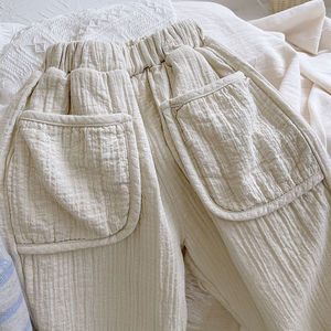 Pantalons décontractés à jambes larges <span class=keywords><strong>en</strong></span> laine unisexe pour enfants, style europé<span class=keywords><strong>en</strong></span>-américain, printemps, nouveau, <span class=keywords><strong>pantalon</strong></span> pour bébé de haute qualité - Product Image 5