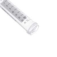 Tube de réaction biologique de culture Tube à essai de laboratoire Gradué 50ml 15ml Tubes à centrifuger coniques à couvercle à vis stérile