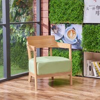 Chaise de table moderne chaise à accoudoirs en bois chaises de salle à manger pour les magasins de thé au lait café dessert