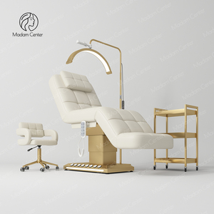 Fauteuil de beauté électrique Madamcenter à 4 moteurs, chaise d'esthéticienne, chaise de cosmétologie, canapé cosmétique de luxe, table de soin du visage - Product Image 1