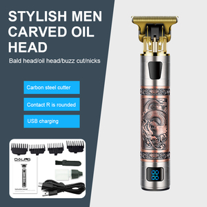 LCD digital Wiederauf ladbarer Haars ch neider <span class=keywords><strong>Magic</strong></span> Metal Hair Elektro rasierer Herren Stahl kopf Rasiermesser <span class=keywords><strong>Trimmer</strong></span> geeignet für Friseurladen - Product Image 3