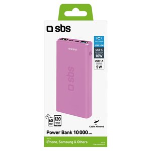 Batterie externe FAST CHARGER 10W Rose (Batteria 10000mAh) TTBB10000FASTP - Product Image 2