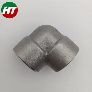 Codo roscado de soldadura de zócalo de ajuste forjado de acero inoxidable ASTM A182 SA 182 GR F316 F316L SS - Product Image 1