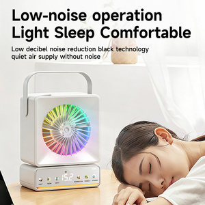 Mini Portable Desktop &amp; Home AC with 7-Color LED Lights <strong>Cooling</strong> <strong>Mist</strong> <strong>Spray</strong> &amp; Music Fan 5 Wind Speed Options - Product Image 5