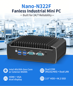 Mini PC Sin Ventilador con CPU Intel de 4ª y 6ª Generación I5, Puertos VGA, Doble LAN, Sistema Compacto Nano-N322F - Product Image 1