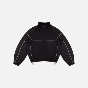 Tuta Sportiva Riflettente da Uomo, Completo Antivento in Nylon e Poliestere per Corsa Notturna e Attività all'Aperto - Product Image 4