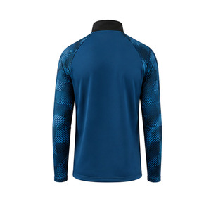 Haut de sport athlétique léger à manches longues pour homme, avec fermeture éclair, idéal pour l'entraînement de football et les séances de pratique - Product Image 3